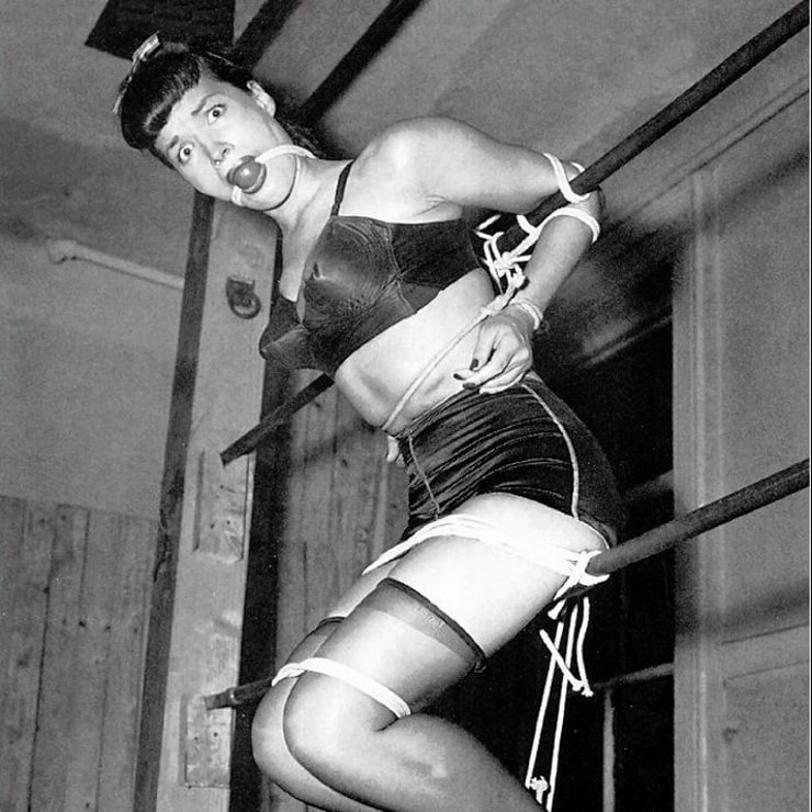 Bettie page spanked slave girl rare