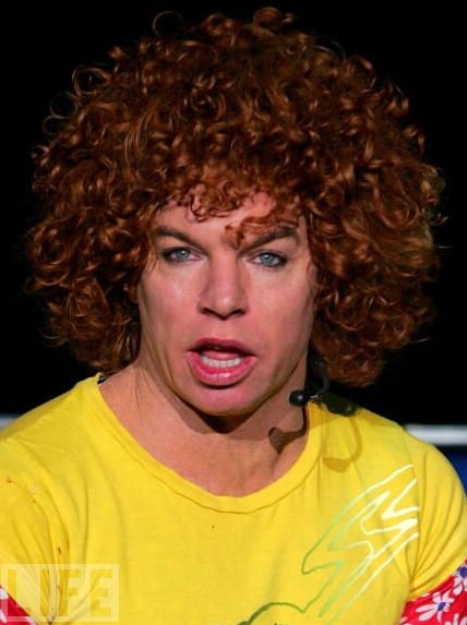 The Evolution of Carrot Top's Face and Body list
