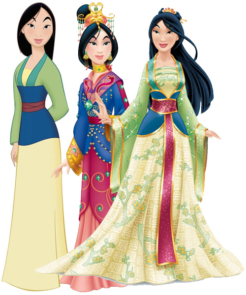 Mulan received multiple changes in her late 2012 redesign. 