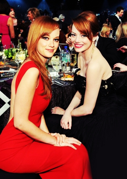 Jane Levy and Emma Stone.