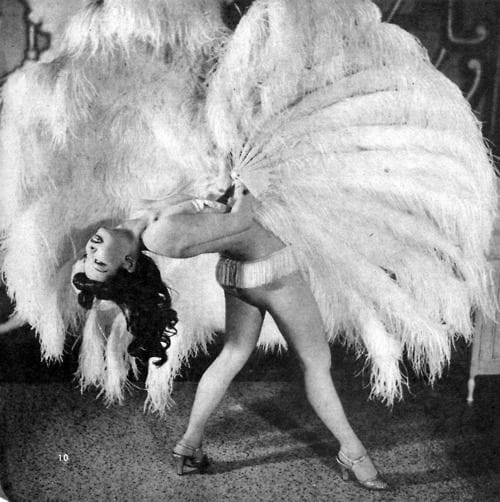 vintage burlesque dancer